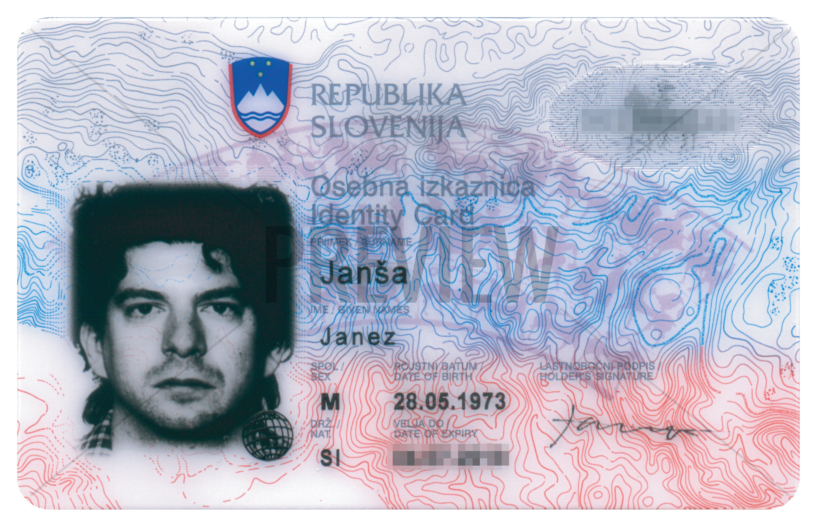 002293264 (Identity Card), Ljubljana, 2007. Print on plastic