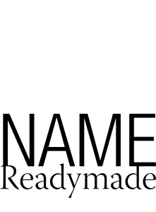 NAME Readymade_Book Cover