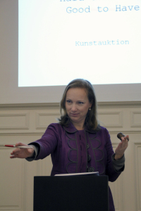 Auction
Palais Sturany, Vienna, 2010
In the picture: Director of Sotheby’s Austria Mag. Andrea Jungmann during the art auction